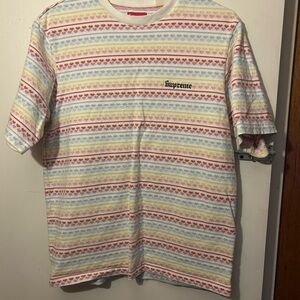 Supreme Rainbow Hearts Jacquard Top